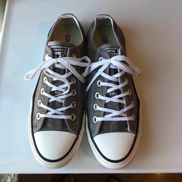 Converse Shoes - Converse grey all star low cut sneakers